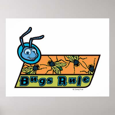 A Bug's Life's Flik "Bugs Rule" Disney posters