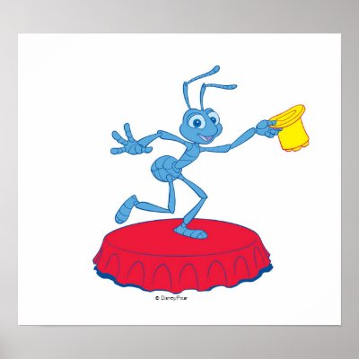 A Bug's Life's Flik Doing Act Disney posters