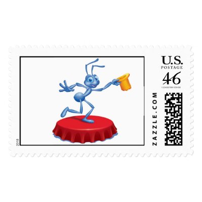 A Bug's Life's Flik Performing Disney stamps