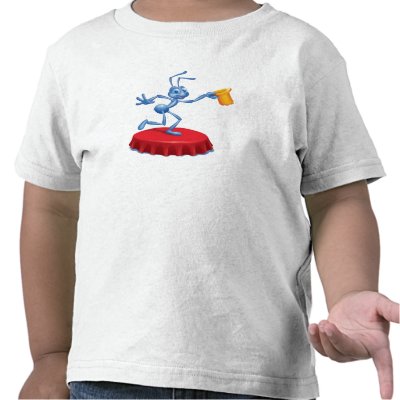 A Bug's Life's Flik Performing Disney t-shirts