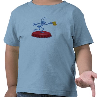 A Bug's Life's Flik Performing Disney t-shirts