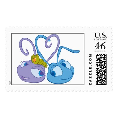 A Bug's Life's Flik & Princess Atta Disney stamps