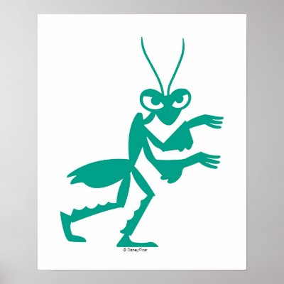 A Bug's Life's Manny walks Disney posters