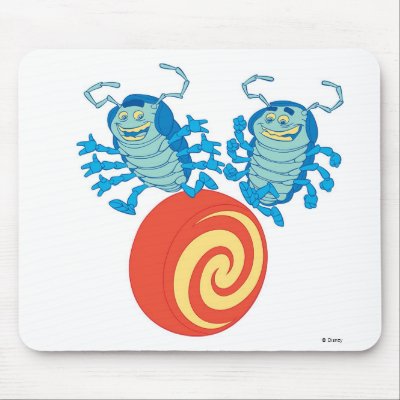 A Bug's Life's Tuck And Roll playing Disney mousepads