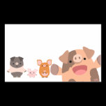 A Bunch of Cute Cartoon Pigs Sticker