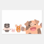 A Bunch of Cute Cartoon Pigs Sticker
