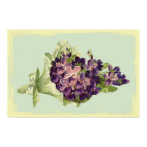 A Bunch of Purple Flowers Poster posters by vintagegiftmall A Bunch of Purple Flowers Poster posters