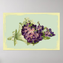 A Bunch of Purple Flowers Poster