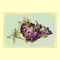 A Bunch of Purple Flowers Poster posters by vintagegiftmall A Bunch of Purple Flowers Poster posters