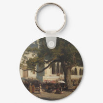 A Busy Market by Karl von Eckenbrecher keychains by Ladiebug A Busy Market by Karl von Eckenbrecher keychains