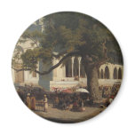 A Busy Market by Karl von Eckenbrecher Refrigerator Magnets