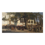A Busy Market by Karl von Eckenbrecher Photo Card