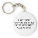 A Butterfly Flapping Key Chain