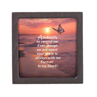 A Butterfly to Remind Me Keepsake Box