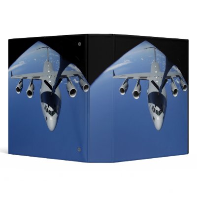A C-17 Globemaster III receives fuel 2 Vinyl Binder by stocktrek