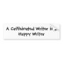 A Caffeinated Writer Is A Happy Writer Bumper Stickers