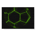 A caffeine Molecule posters