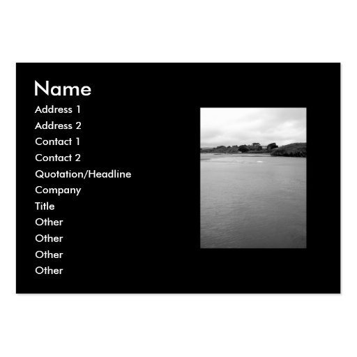 A Calm Bay in Ireland. Near Rosscarbery. Business Card Templates