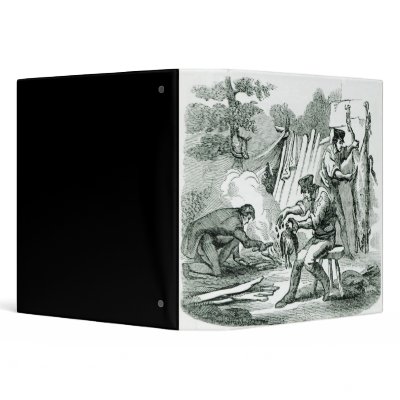 A camp Kitchen, 1856 Vinyl Binders by bridgemanart