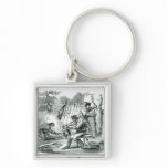 A camp Kitchen, 1856 Keychain