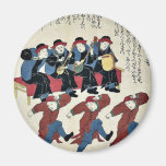 A can can song and dance by Ikeda, Eisen Ukiyoe Magnets