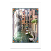 A canal street in Venice posters