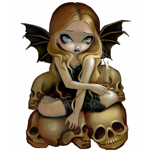 A Candle In The Dark gothic skull fairy Shirt shirt
