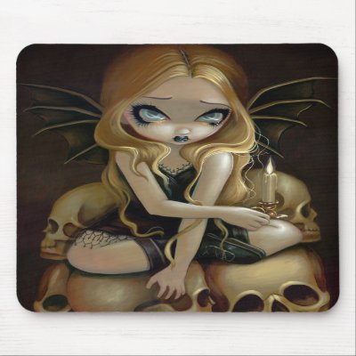 "A Candle in the Dark" Mousepad by strangeling