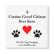 A Canine Good Citizen lives here Magnet