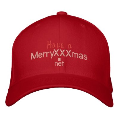 A cap wIth  "Have a Merry XXXmas.net" On It Embroidered Baseball Caps by XXXmas247