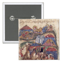 A Caravan Stop, from 'The Maqamat'  by Pinback Button
