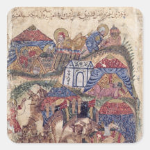 A Caravan Stop, from 'The Maqamat'  by Square Stickers