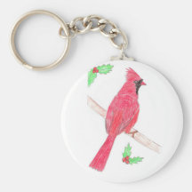 A Cardinal Christmas Keychains