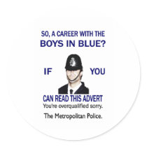 A CAREER WITH THE BOYS IN BLUE? STICKERS