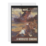 A Careless Word World War 2 Custom Invites