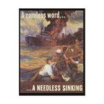 A Careless Word World War 2 Post Card