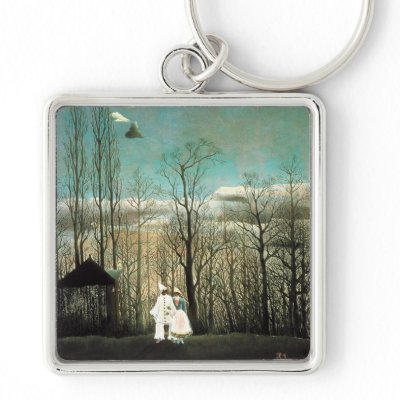 A Carnival Evening, Henri Rousseau Keychain by VintageArtPosters