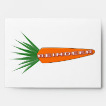 A Carrot for Christmas Reindeer Custom Envelopes