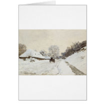 A Cart on the Snowy Road at Honfleur (1865) cards