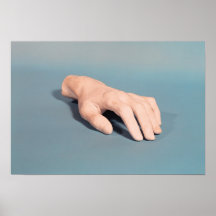 A cast of the hand of Frederic Chopin Poster