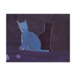 A CAT AND HER SHADOW POSTCARD