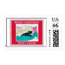 A Cat Christmas Stamp