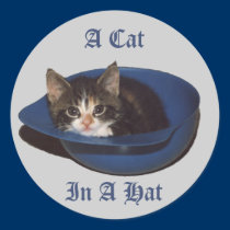 A Cat in a Hat Sticker