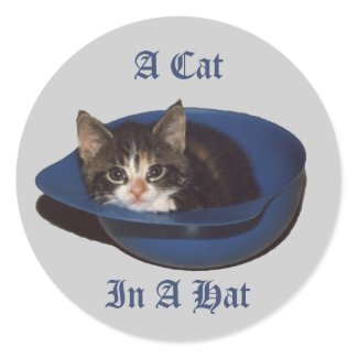 A Cat in a Hat Sticker