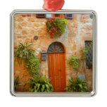 A cat seeks entrance to home in Pienza, Italy. Christmas Tree Ornaments