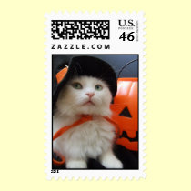 A Cat's Halloween stamps