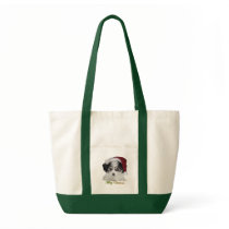 A Cavachon Merry Christmas Canvas Bag