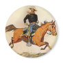 A Cavalry Officer by Remington, Vintage Military Fridge Magnet
