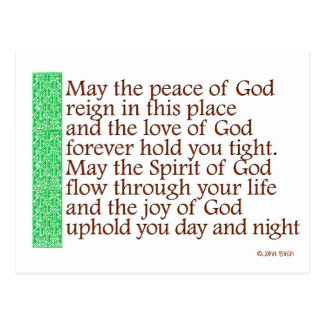 Blessing celtic postcard gifts Celtic Blessing Gifts on Zazzle