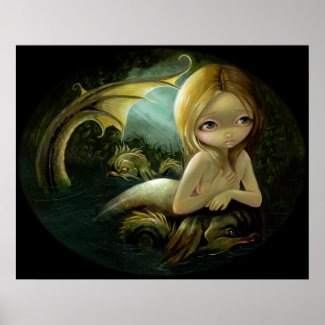 A Certain Slant of Light - Mermaid Art PRINT print